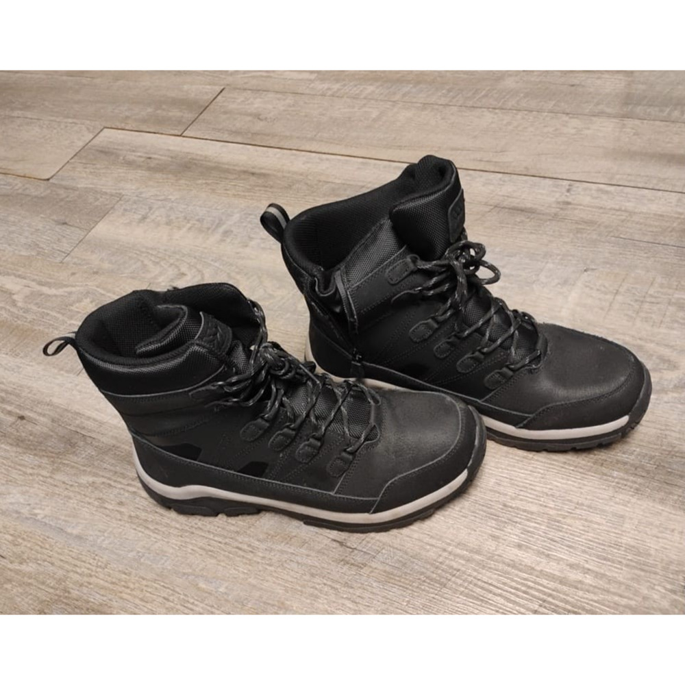 All In Motion mens leather/textile man made material Boots - Size 10 Rowan black